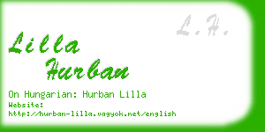 lilla hurban business card